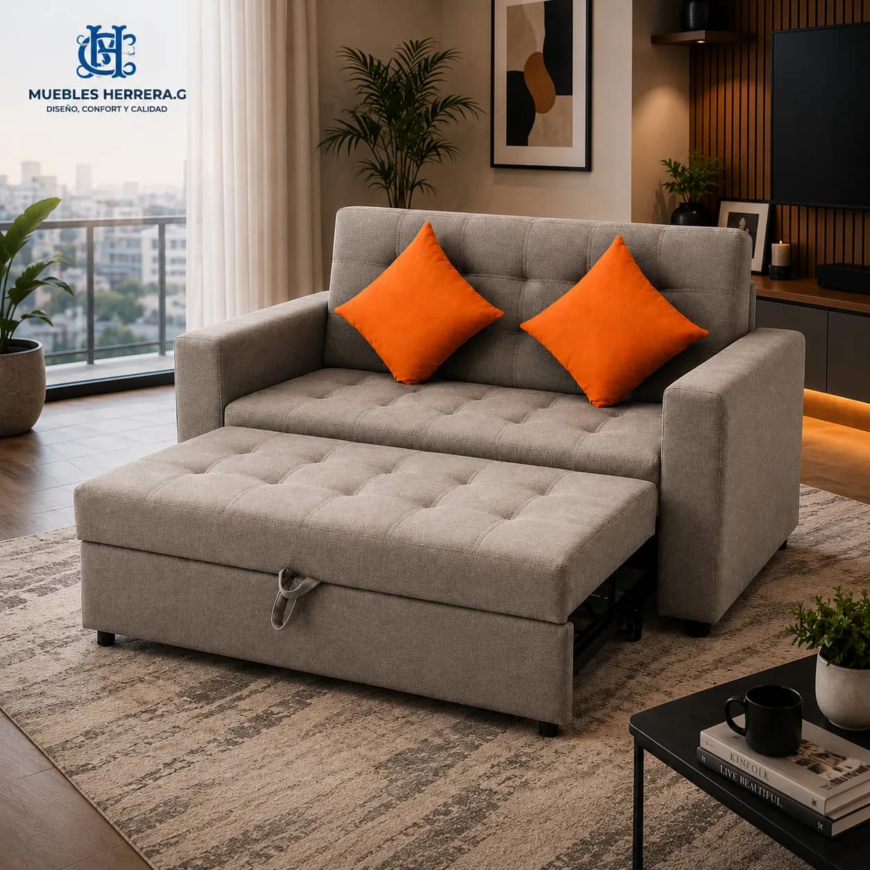Muebles Herrera — sofá camas y salas lounge
