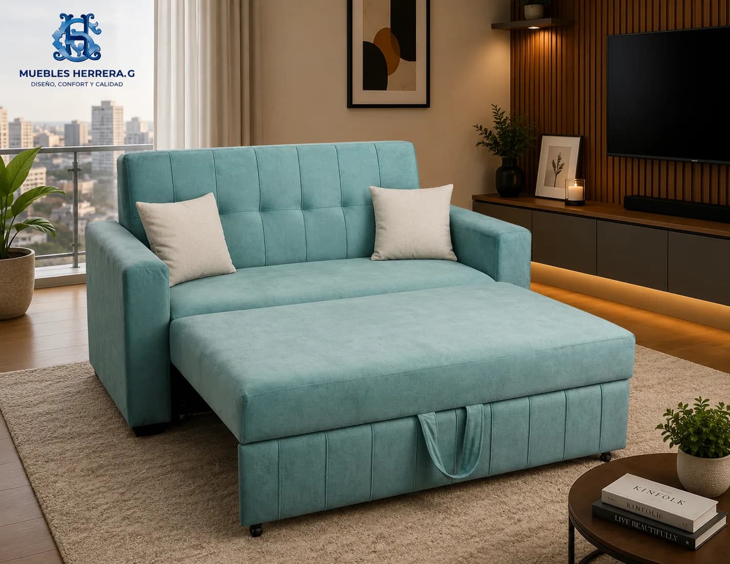 Muebles Herrera — sofá camas y salas lounge
